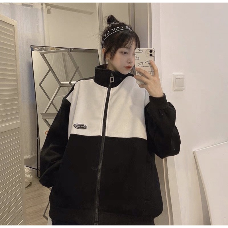 [ ẢNH THẬT ] ÁO KHOÁC KEEP PALY PHỐI MÀU FORM RỘNG TAY BỒNG | BigBuy360 - bigbuy360.vn