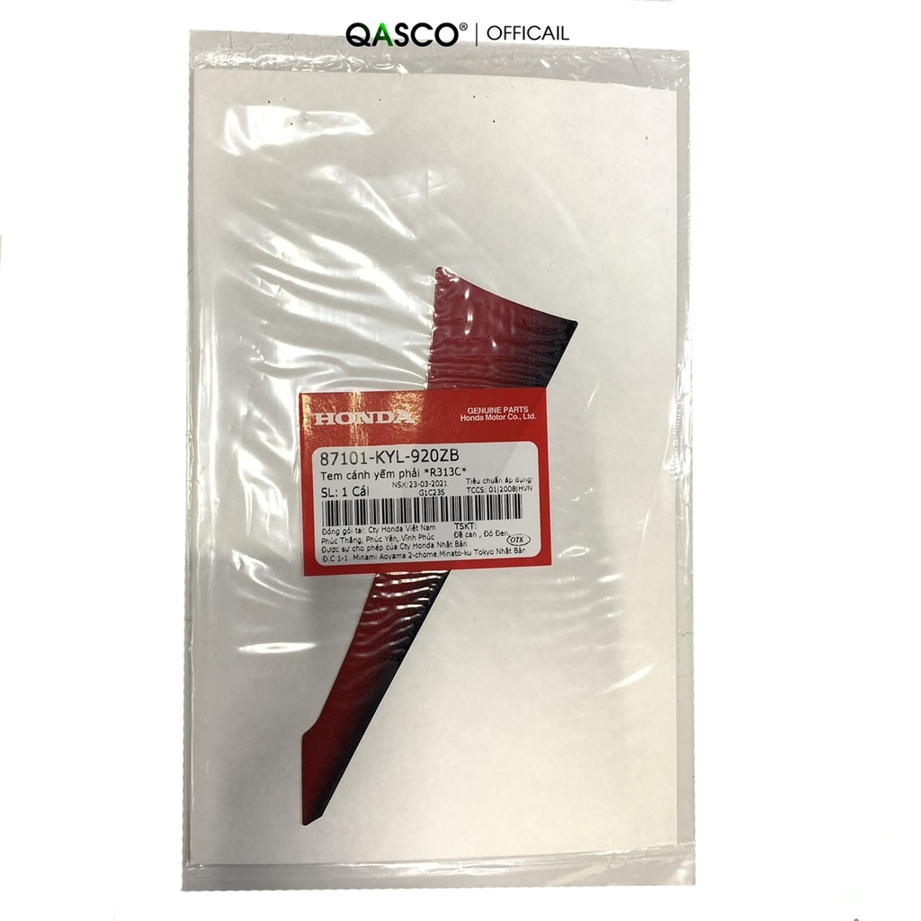 Tem cánh yếm phải HONDA Future (R313c)  QA(87101KYL920ZB) _( 536)