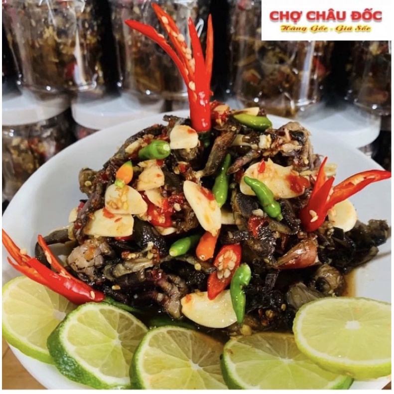 750gr Ba Khía Sữa Miền Tây Trộn Sẵn Tỏi Ớt Loại Con Nhỏ Mềm Vừa Ăn Đặc Sản Miền Tây Nam Bộ