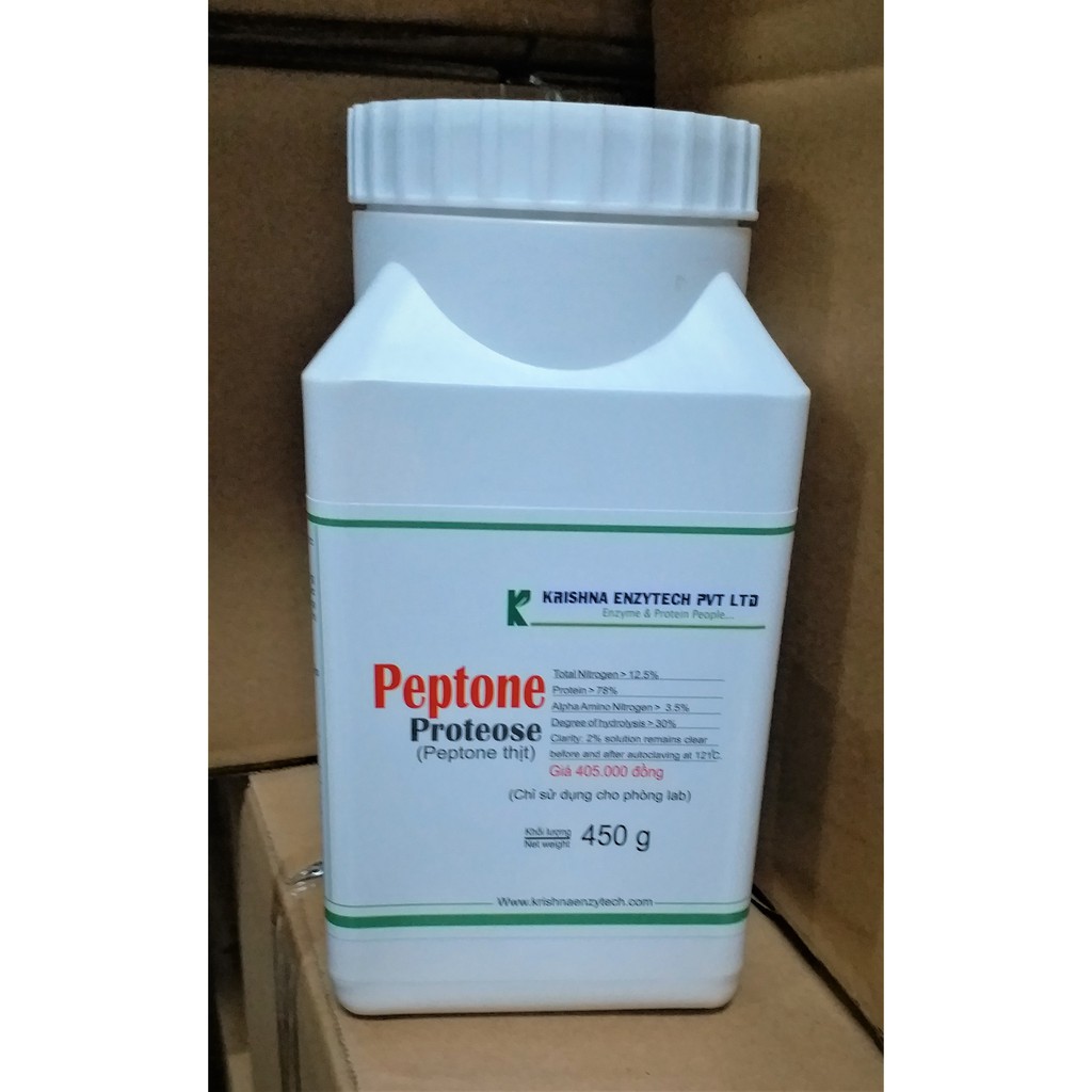 Peptone thịt/ Cao thịt (Ấn Độ) - Proteose peptone - chai 450g - Môi trường nuôi cấy vi sinh/ lên men