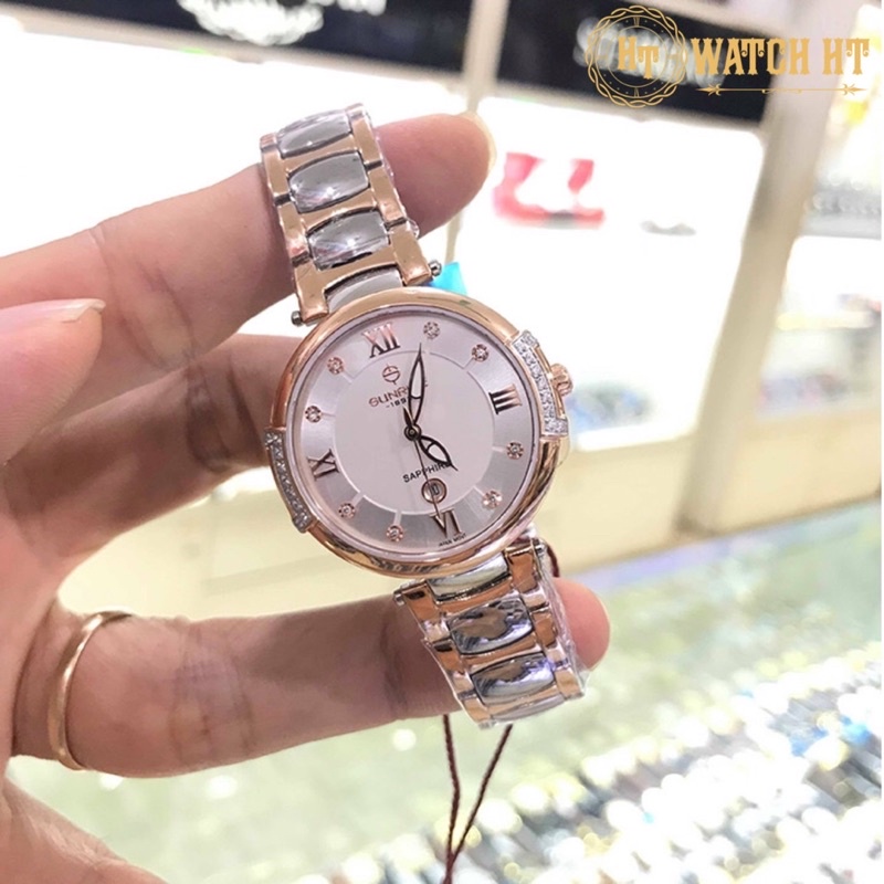 Đồng hồ nữ SUNRISE 9801AAH full hộp thẻ chính hãng, Kính Sapphire chống xước, chống nước