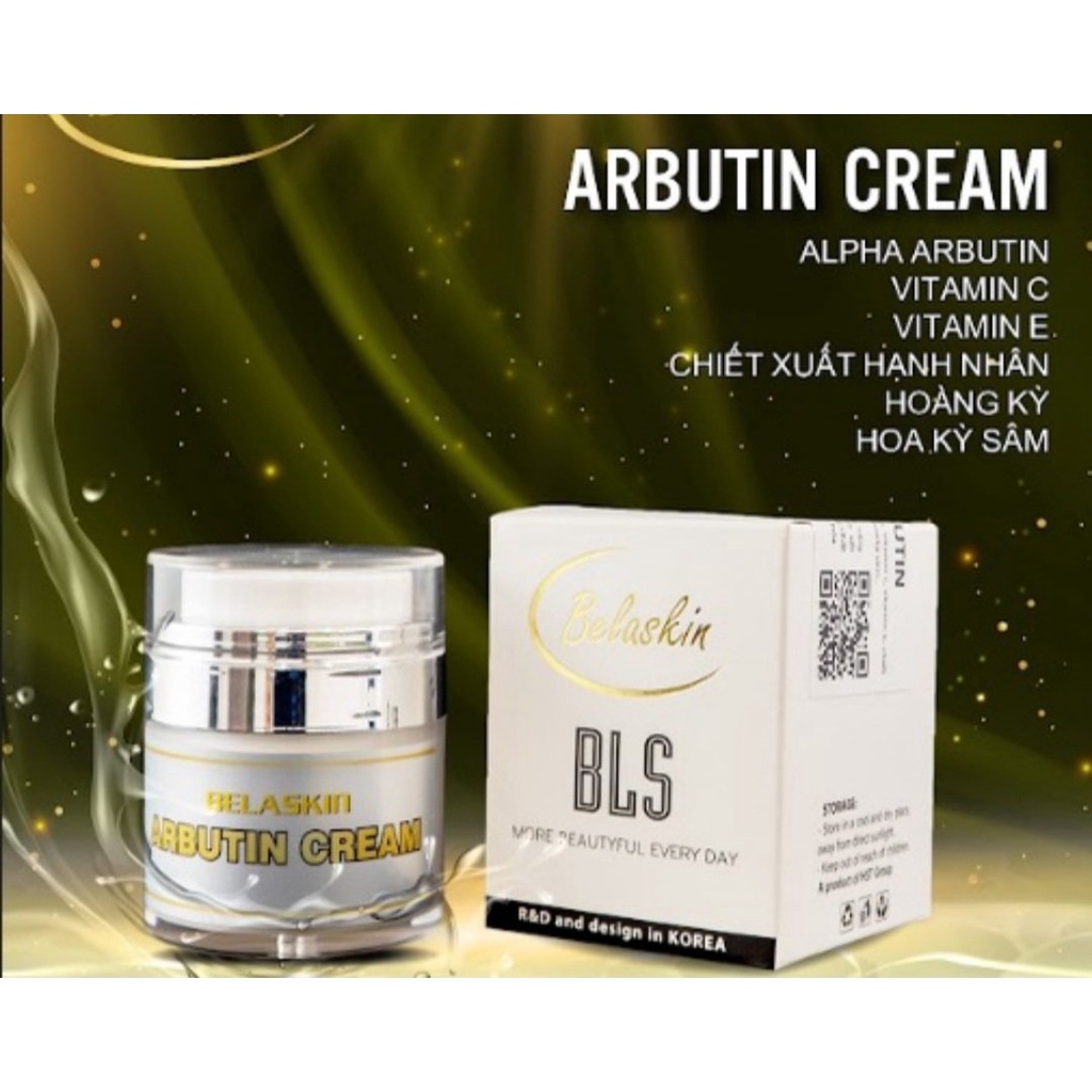 KEM Arbutin Dưỡng trắng ,Ức chế nám câps ẩm nuôi dưỡng da Bls