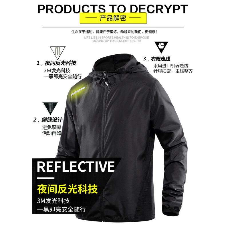 Áo Khoác Gió Thể Thao Chống Nắng Ôm Dáng Vừa Vặn Mùa Hè Cho Nam Và Nữ lelaki