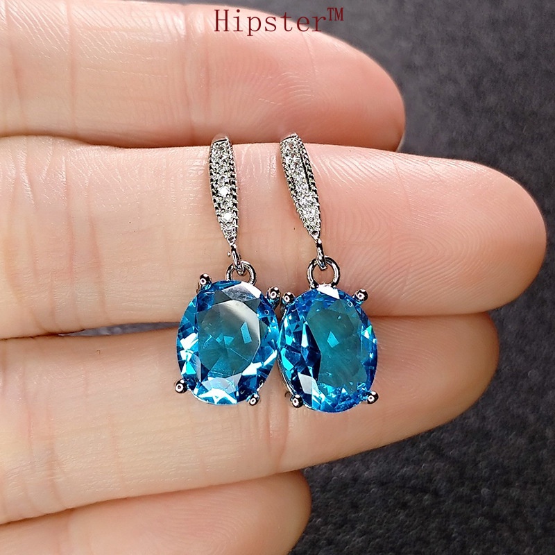 Bông Tai Đính Đá Thời Trang Sang Trọng