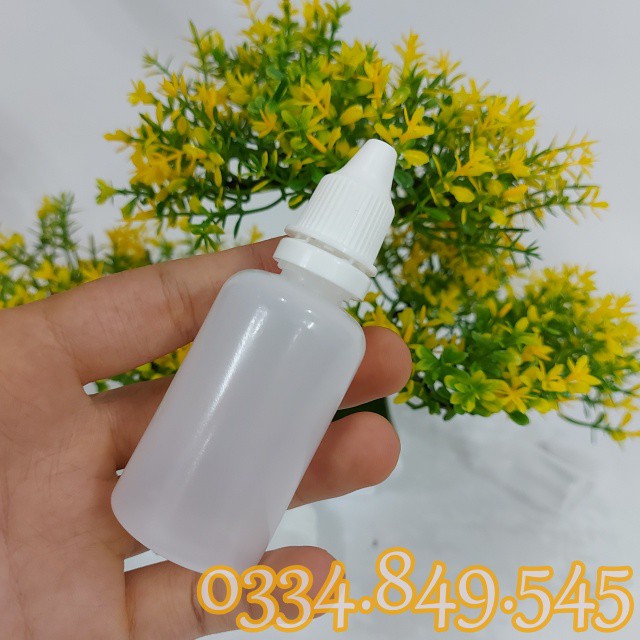 100 Vỏ lọ nhỏ mắt nhựa 5ml 10ml 20ml 30ml - Chai nhỏ giọt đựng hương liệu, chiết mực, dụng cụ spa