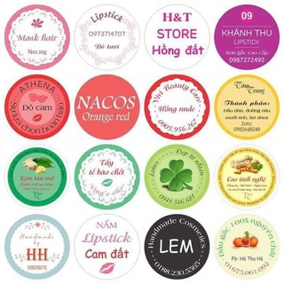 Combo 400 tem tròn 4cm