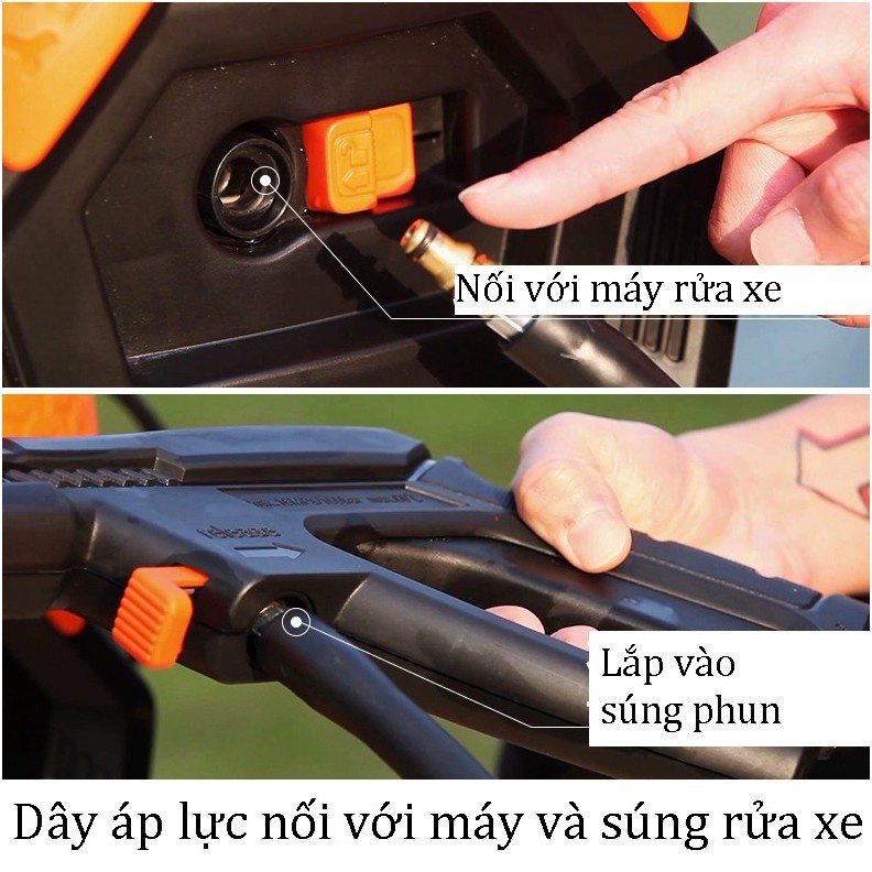 Dây Rửa Xe ABG Lutian Mini 1500W Chuyên Dụng - Dùng Cho Máy Rửa Xe Lutian