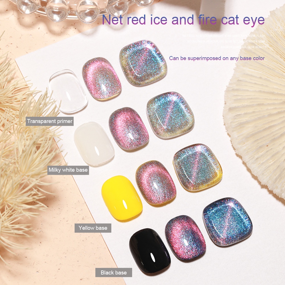 Annies Sơn Mắt Mèo Kim Cương Sơn Nhũ Flash Trang Trí Hình Mắt Mèo Độc Đáo Keo Dán Mắt Mèo Thạch Anh Đá Và Lửa 15Ml Sơn Móng Tay Mắt Mèo Keo Quang Trị Liệu Phân Cực Màu Đỏ Và Xanh Dương Đổi Màu Hai Màu Thanh Toán Khi Nhận Hàng
