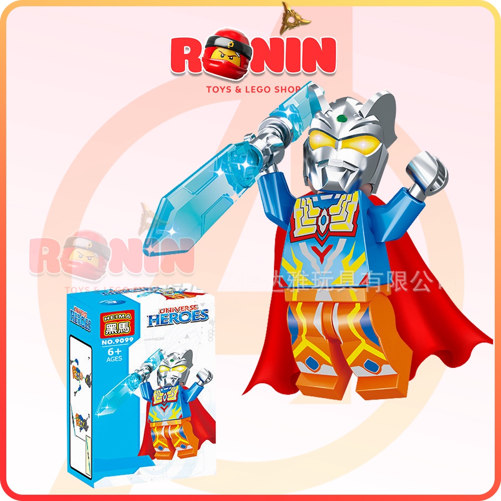 Lắp Ráp Lego Minifigures Nhân Vật Ultraman / Siêu Nhân Điện Quang