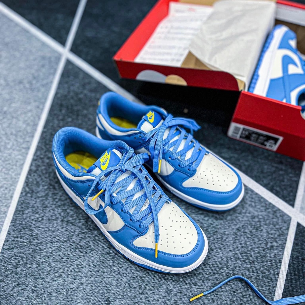 Giày Jordan Cổ Thấp, Jordan Dunk Low Retro White Blue. Bản cao cấp nhất.