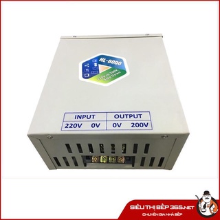 Biến áp đổi nguồn HỢP LONG vỏ sắt 220v xuống 200v - công suất 6000VA (Dùng cho bếp từ nội địa Nhật, Mỹ)