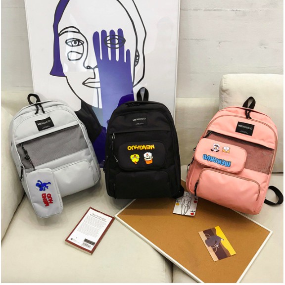 BALO ĐI HỌC ULZZANG BALO MENGHUO HOẠT HÌNH