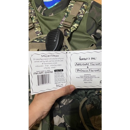 Trang phục lính Mỹ hoá trang Halloween cho bé 7-8t