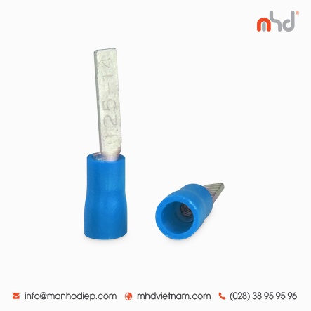 Đầu cosse pin dẹp đã chụp nhựa MHD DBV  /Giá bao