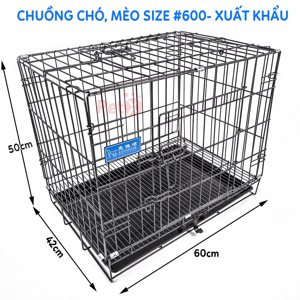 Chuồng Chó Mèo Gấp Gọn Sơn Tĩnh Điện size 700, 600, 500, 450