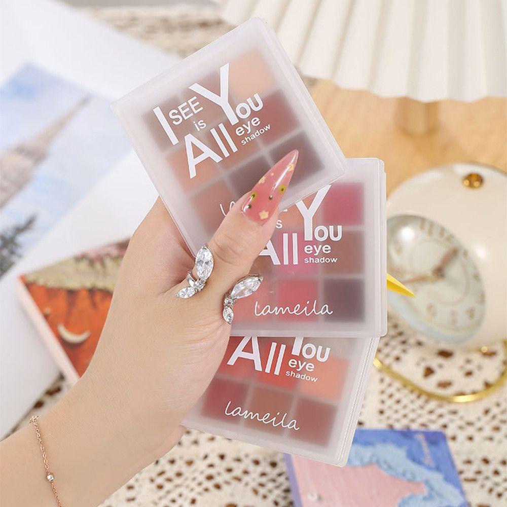 Bảng Phấn Mắt BORAG 9 Màu Lì Lấp Lánh Trang Điểm Đa Năng