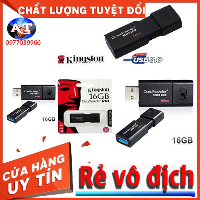 COMBO 50 USB USB 16G 3.0 Kington DT100G3