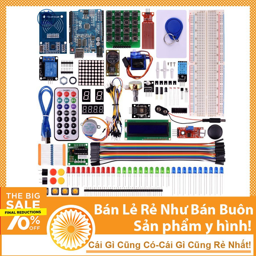 Anasa Combo Bộ Kit Học Tập Arduino Uno R3 V1 Anasa