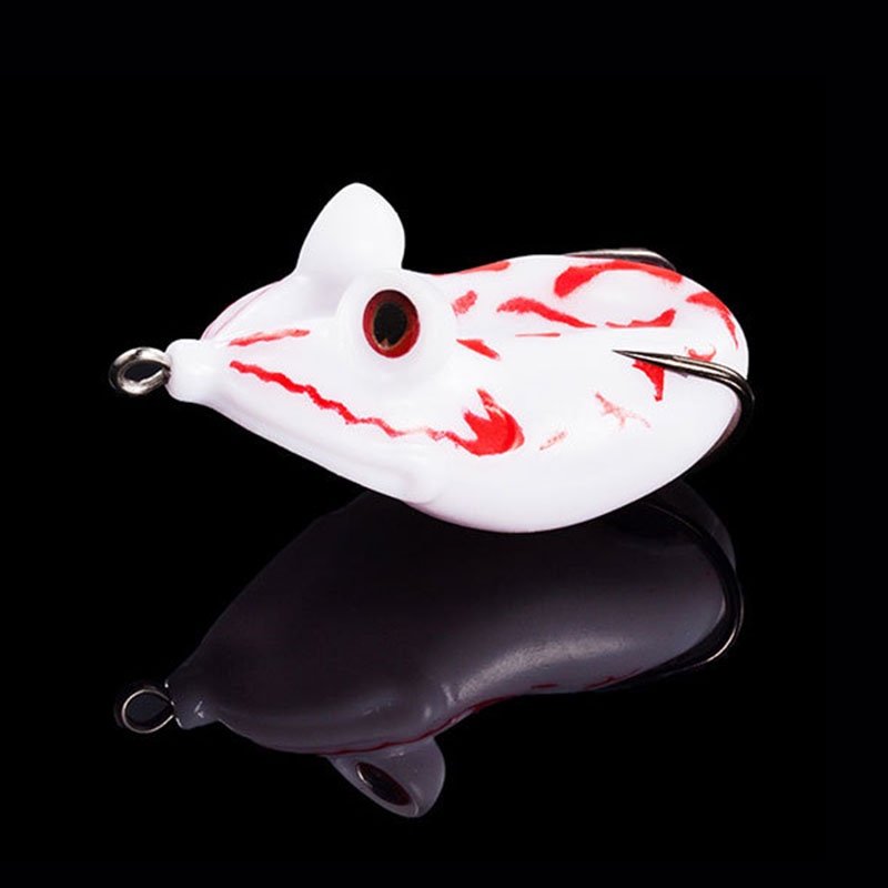 Mồi câu cá giả bằng silica gel phát sáng mắt kiểu 3D 6 màu tùy chọn 4.5cm chất lượng cao