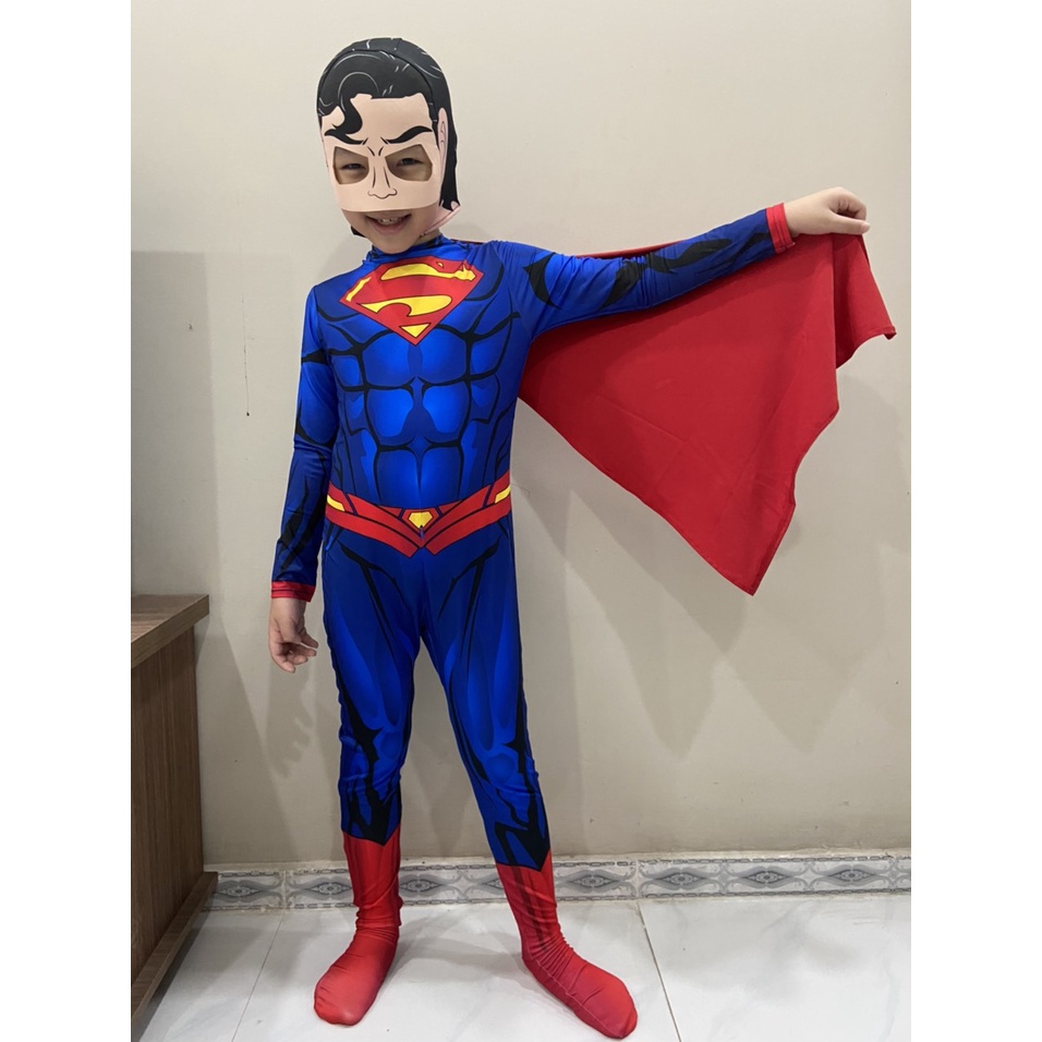 Bộ quần áo hóa trang siêu nhân trẻ em - Bộ COSPLAY Siêu nhân liền thân