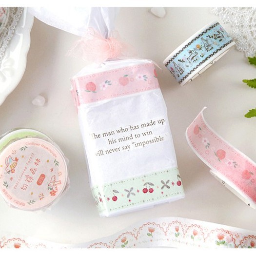 Cuộn băng keo dán trang trí Washi Tape Vintage