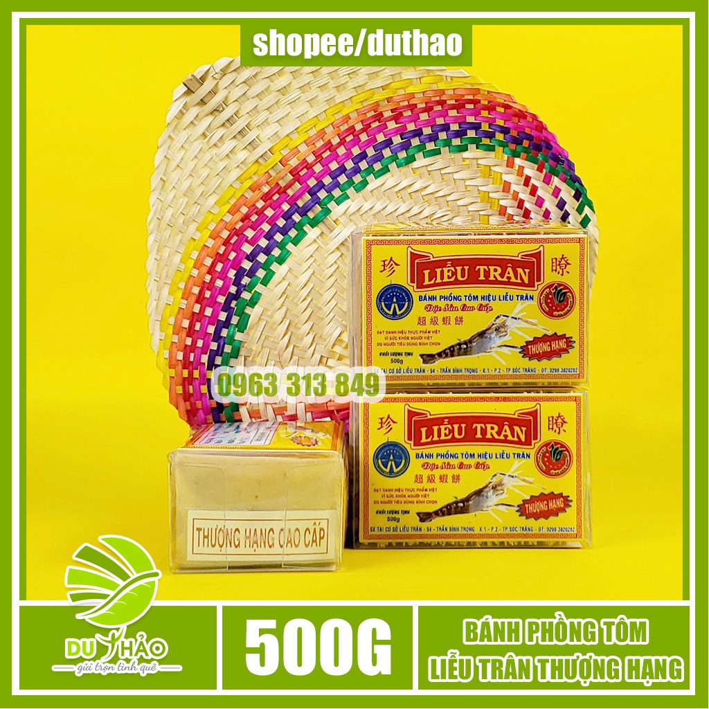 Bánh phồng tôm Liễu Trân thượng hạng 500g [GIA TRUYỀN] | BigBuy360 - bigbuy360.vn