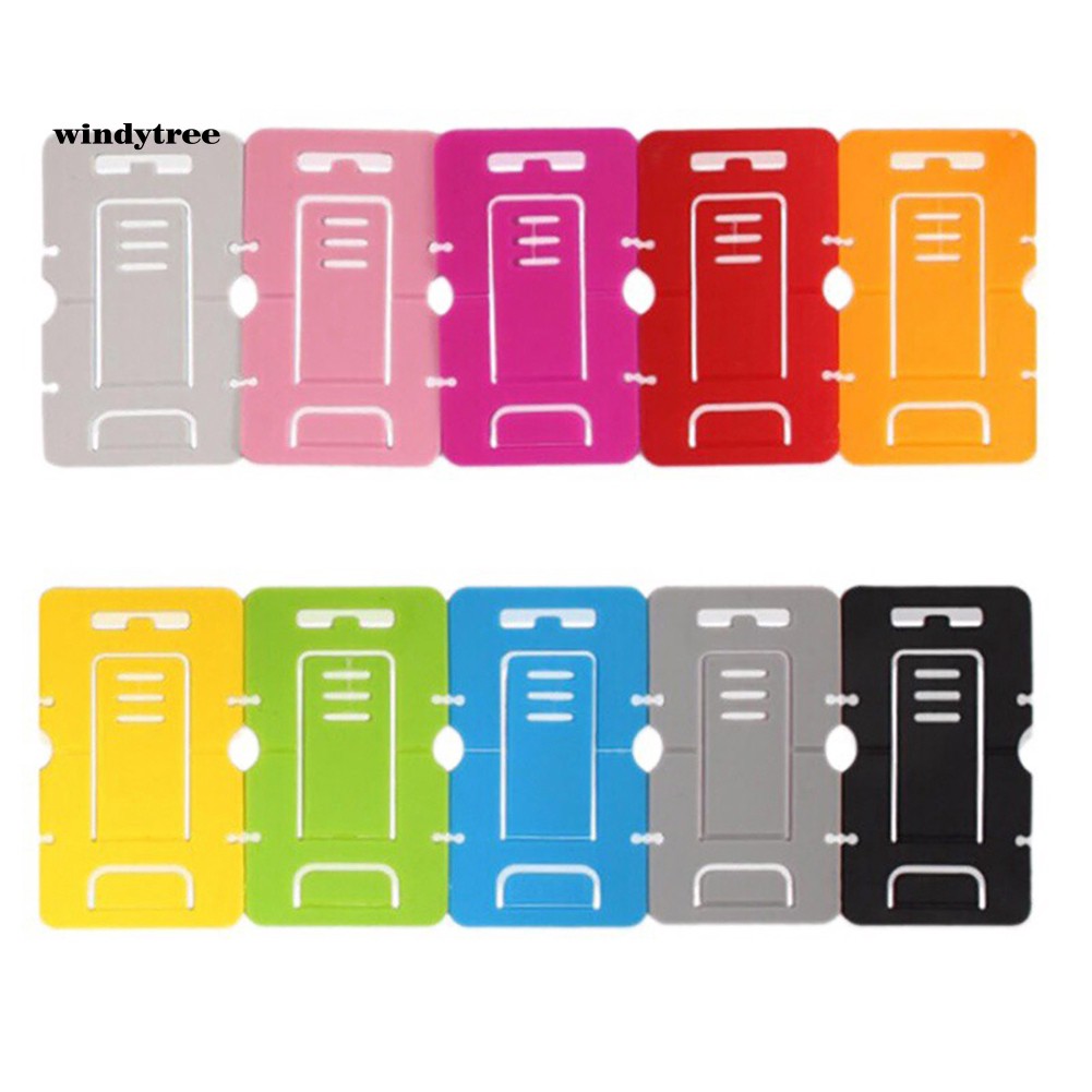 WDTE 5Pcs Lazy Plastic Universal Portable Foldable Card Mobile Phone Stand Holder