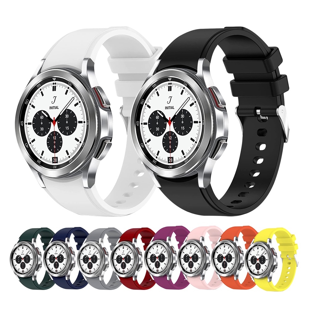 Dây Đeo Thay Thế 20mm Bằng Silicon 46mm 42mm Cho Đồng Hồ Samsung Galaxy Watch 4 40mm 44mm