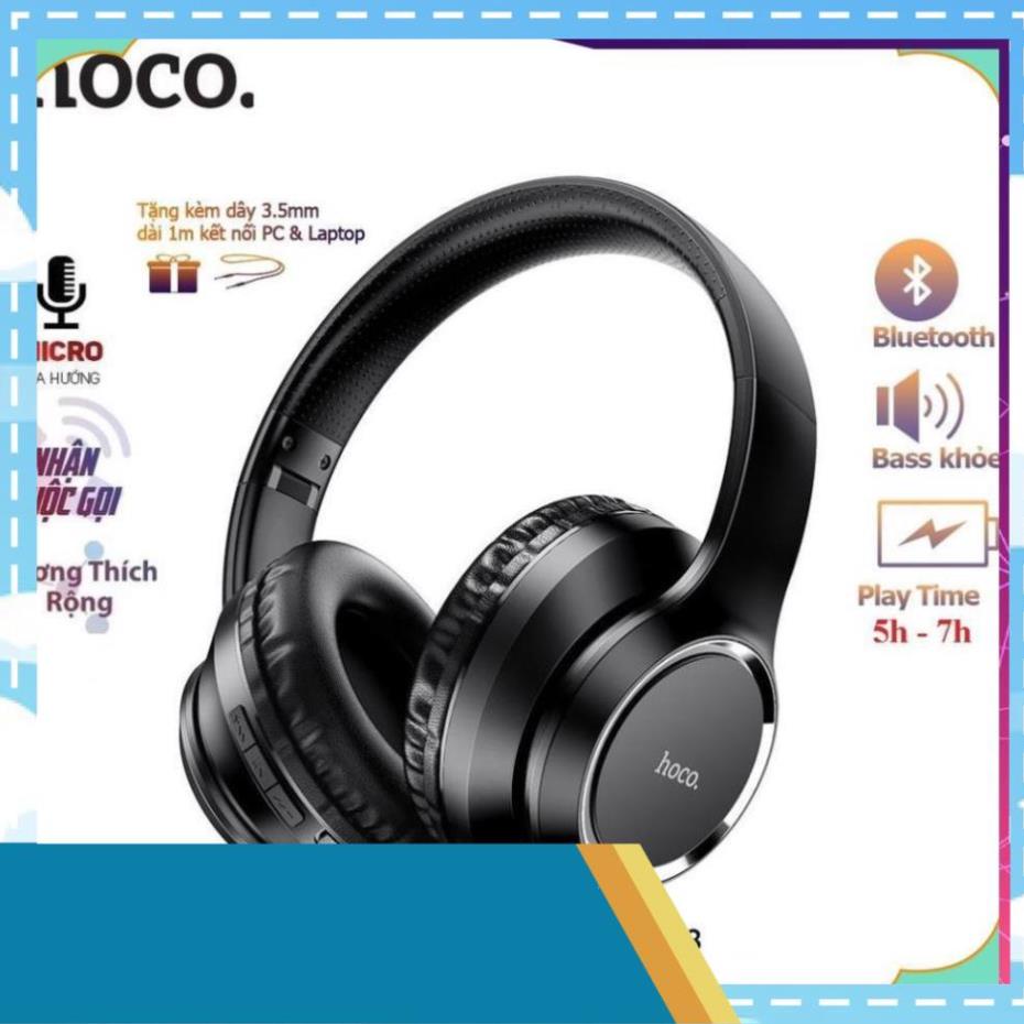 Tai Nghe ChụpTai W28  Bluetooth HOCO Cao cấp, Dung Lượng Pin 250mAh Cho Máy Tính Laptop PC