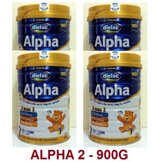 Bán sỉ - 179.749đ/lon - Combo 04 - Sữa bột Dielac Alpha 2 900g - Vinamilk