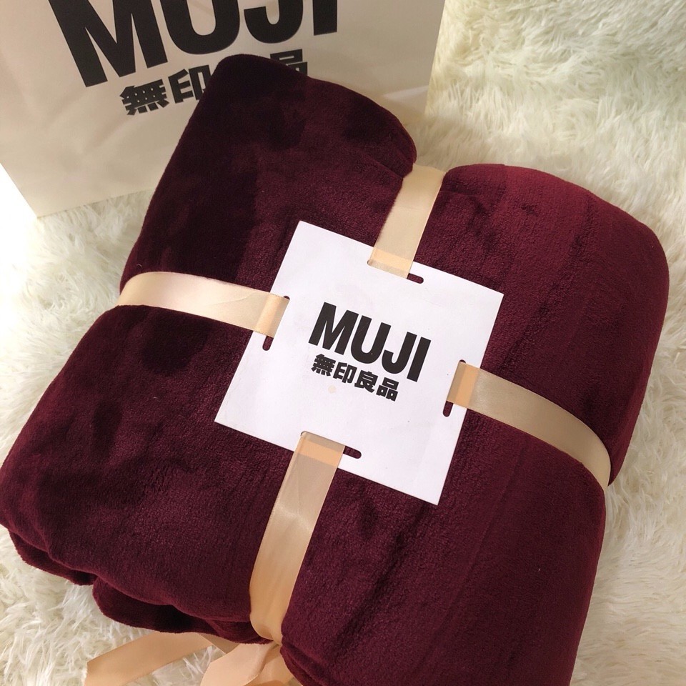 Chăn Tuyết MUJI Xuất Nhật Cao Cấp, Chăn Lông Cừu Ngắn Đắp Mùa Đông, Mùa Thu