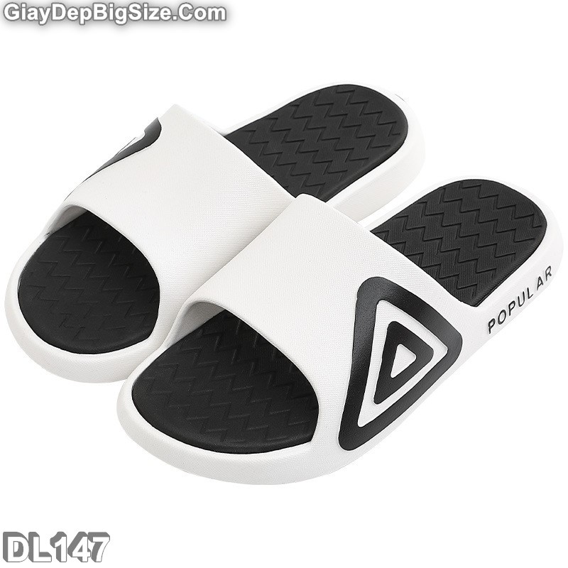 Dép lê đúc nguyên khối dép quai ngang big size cỡ lớn EU:46-48 cho nam chân to