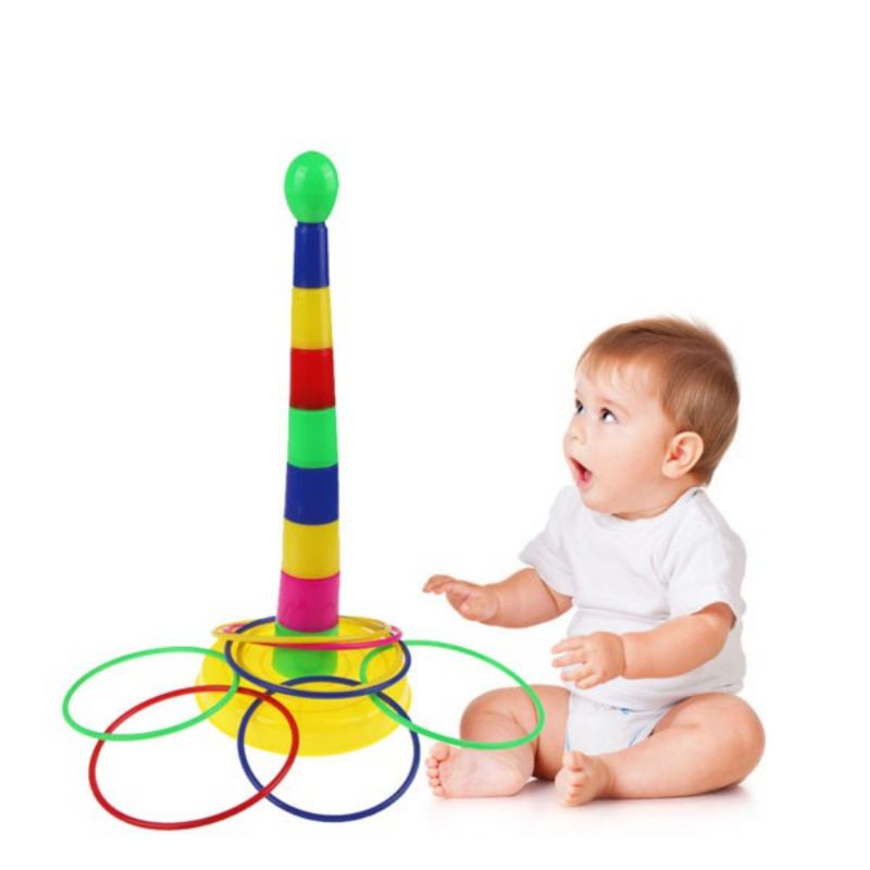 Đồ chơi ném vòng nhựa có hộp xịn xò