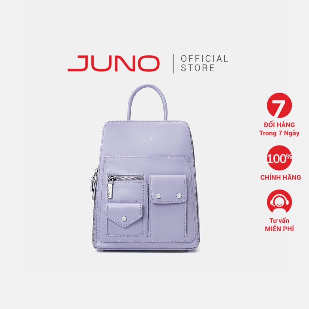 Balo Nữ Thời Trang JUNO Phối Ngăn Mini BL132