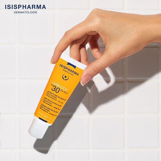 [SAMPLE 3ML HSD 23] ISIS PHARMA Uveblock SPF30 Dry Touch - Kem chống nắng cho da dầu