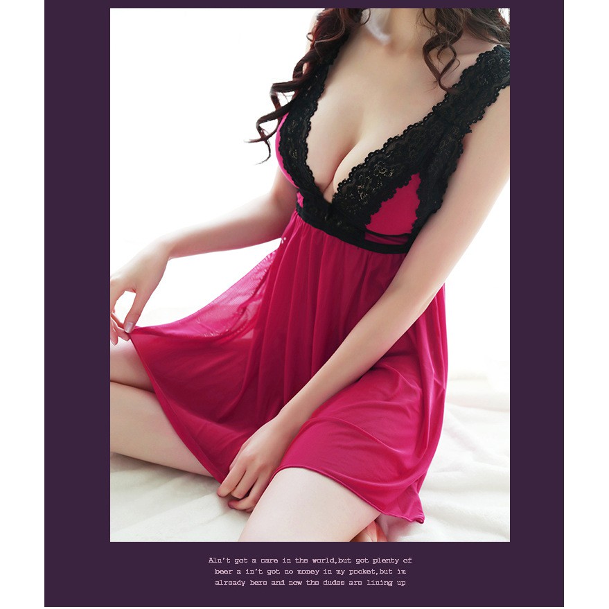 Đồ ngủ  Sexy - Váy ngủ Bigsize hai dây ren voan lụa mềm dễ thương sexy gợi cảm giá rẻ đẹp -HOA BỆN | BigBuy360 - bigbuy360.vn