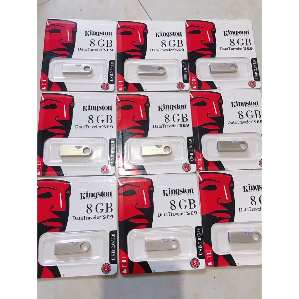 [Mã ELFLASH3 hoàn 10K xu đơn 20K] :fire:Giá Rẻ:fire: USB Kingston SE9 4G,8G,16G,32G USB2.0, chống nước, BH 1 năm