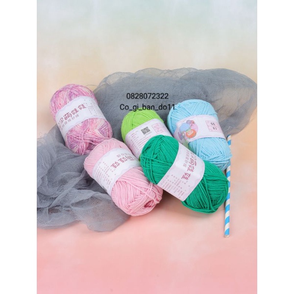 (Chính Hãng) Len Baby Yarn Hàng Loại 1 Bảng Màu 41- 67.