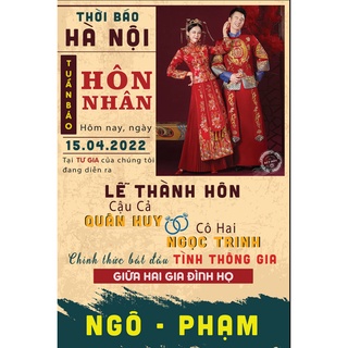 Bảng tên đám cưới để cổng
