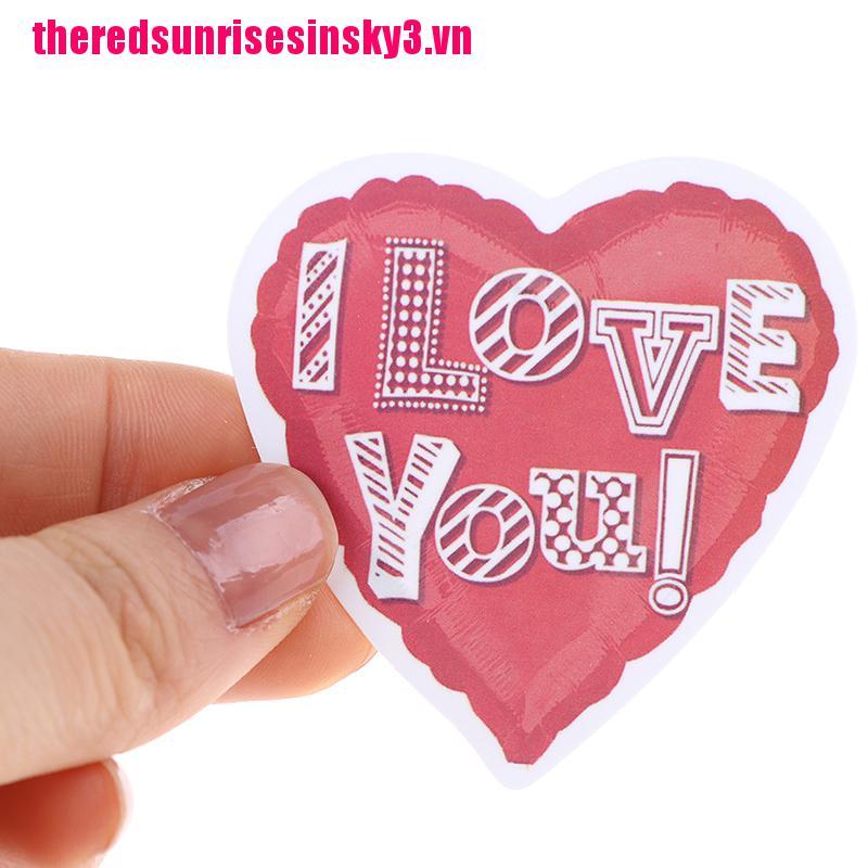 Bộ 50 Miếng Dán Chữ Love Trang Trí Laptop