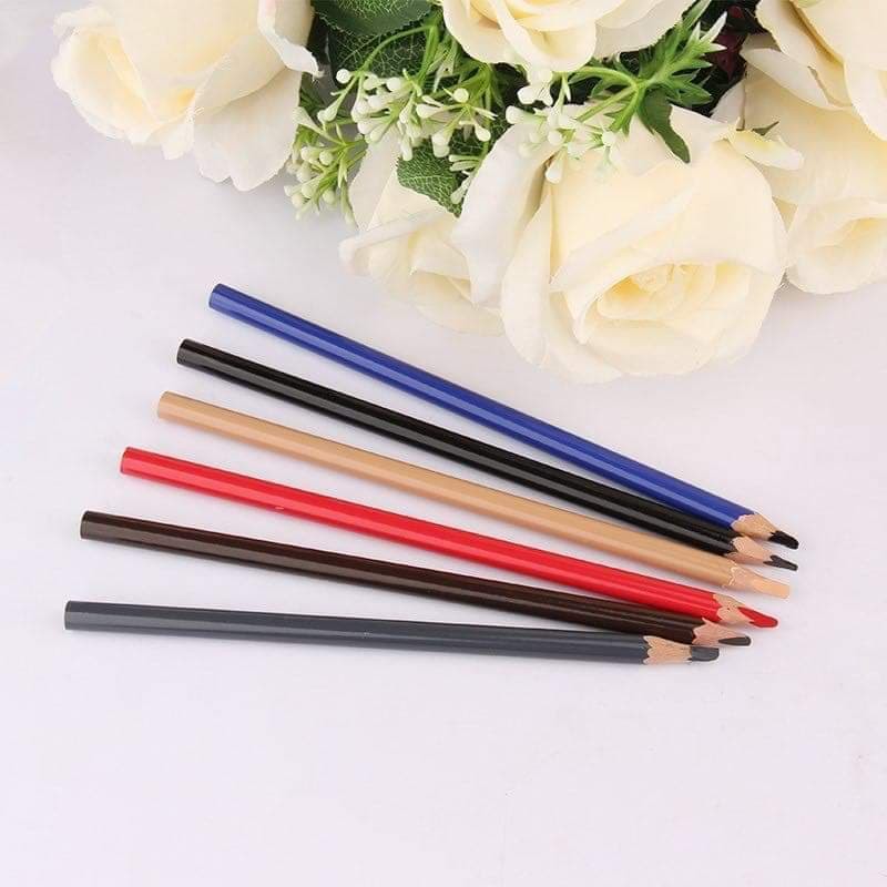 Combo 3 cây chì 3 màu nâu, đen, đỏ kẻ mày, môi, mí không trôi