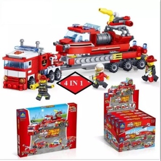 Lego Cứu hỏa hàng chuẩn Kazi 4 in 1 -  80512