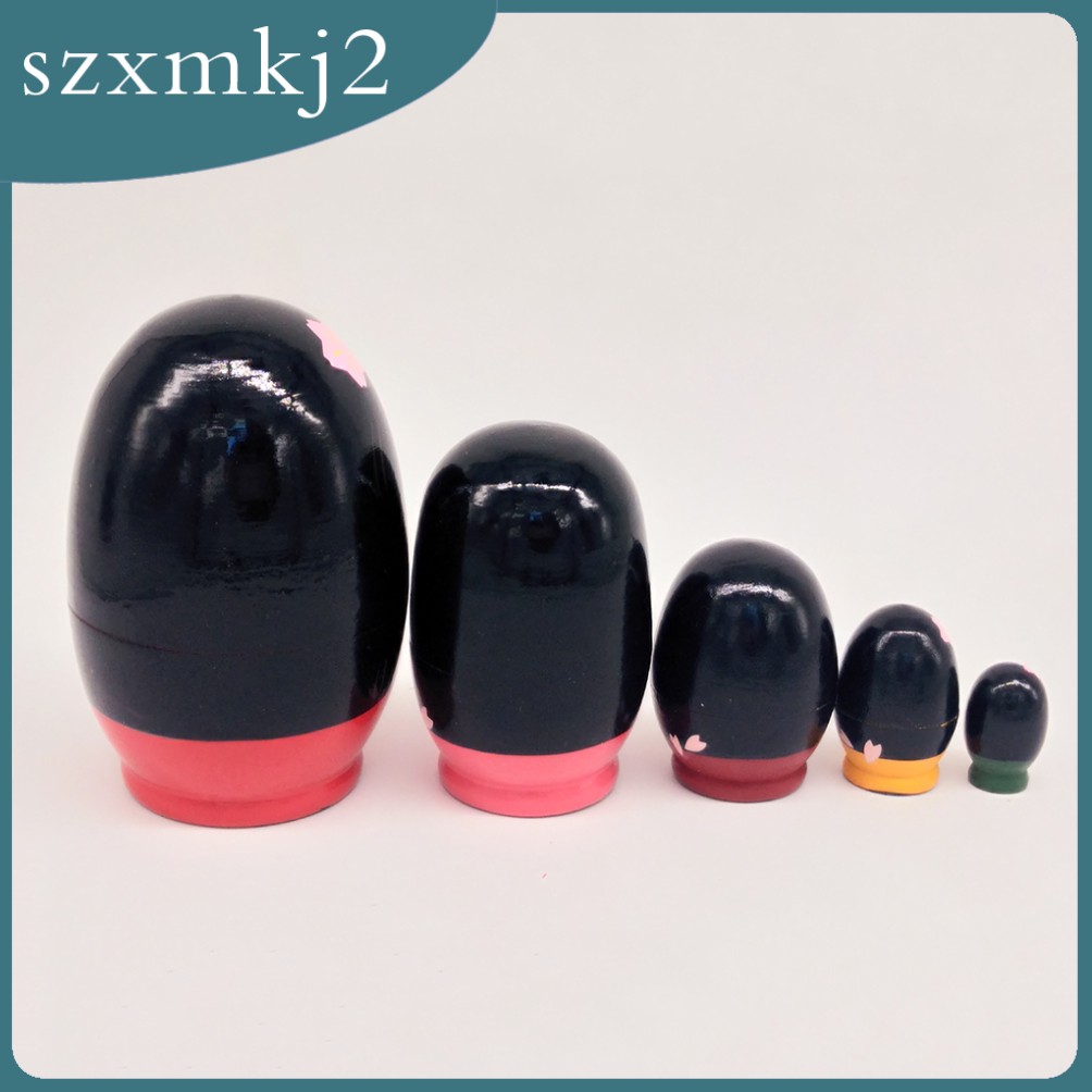 Set 5 Búp Bê Nga Bằng Gỗ szxmkj2