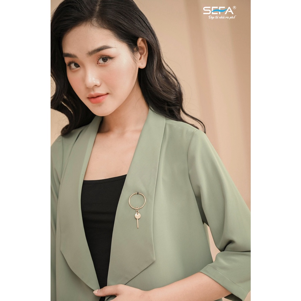 Set vest, blazer SEFA tay lỡ thiết kế thanh lich, trẻ trung SEFA