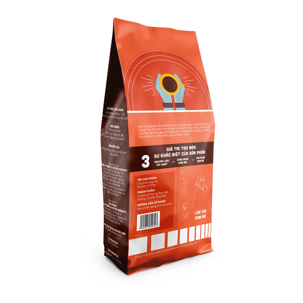 Cà Phê Gu Nguyên Chất - Healthy Coffee - 500g - Phương Vy Coffee