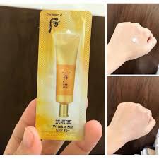 GÓI KEM CHỐNG NẮNG CHỐNG NHĂN WHOO JIN HAE YOON WRINKLE SUN CREAM SPF50+/PA+++