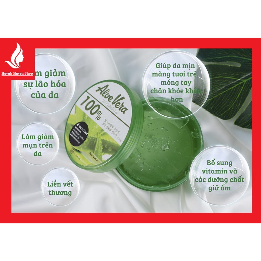 Gel dưỡng da Ra&Gowoori 100% lô hội, nha đam hộp 300g Hàn Quốc