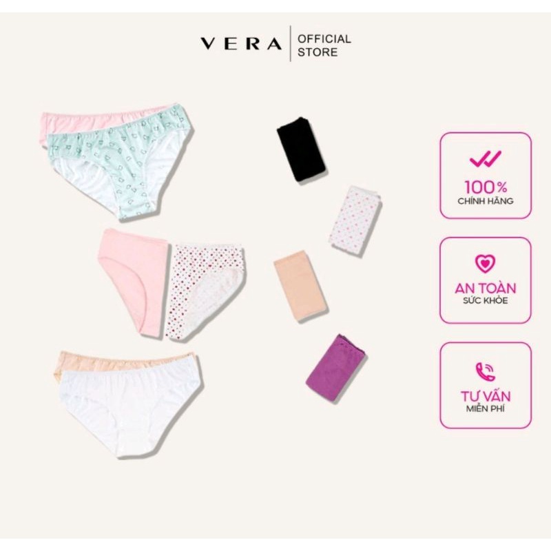 Combo 2 quần lót vera cotton/thun lạnh (màu ngẫu nhiên)