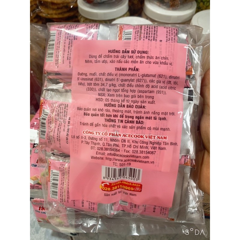 Muối chấm Hảo Hảo chính hãng tôm chua cay gói 10g | BigBuy360 - bigbuy360.vn