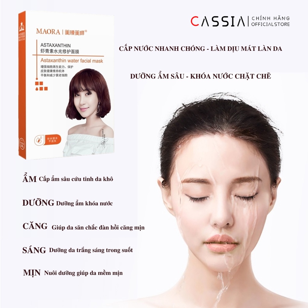 Mặt Nạ Cấp Nước Dưỡng Ẩm Rau Má, Mặt Nạ Dưỡng Trắng, Se Khít Lỗ Chân Lông, Tái Tạo Trẻ Hóa da, Nội Địa Trung MAORA | BigBuy360 - bigbuy360.vn
